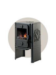 Poêle à bois Morsø 1442 en fonte, au design traditionnel et adapté aux surfaces moyennes.