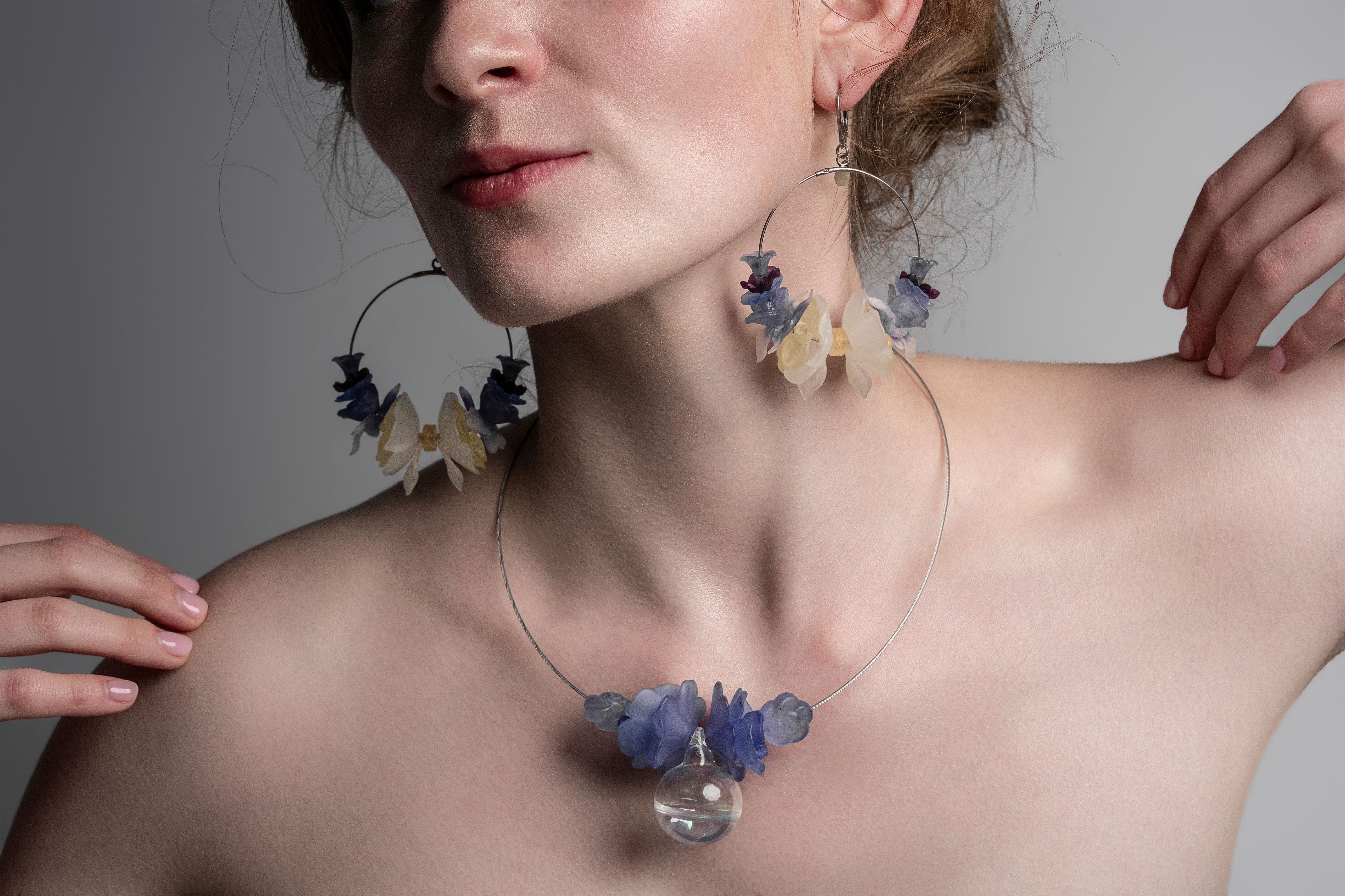 Secret Garden Blue Necklace