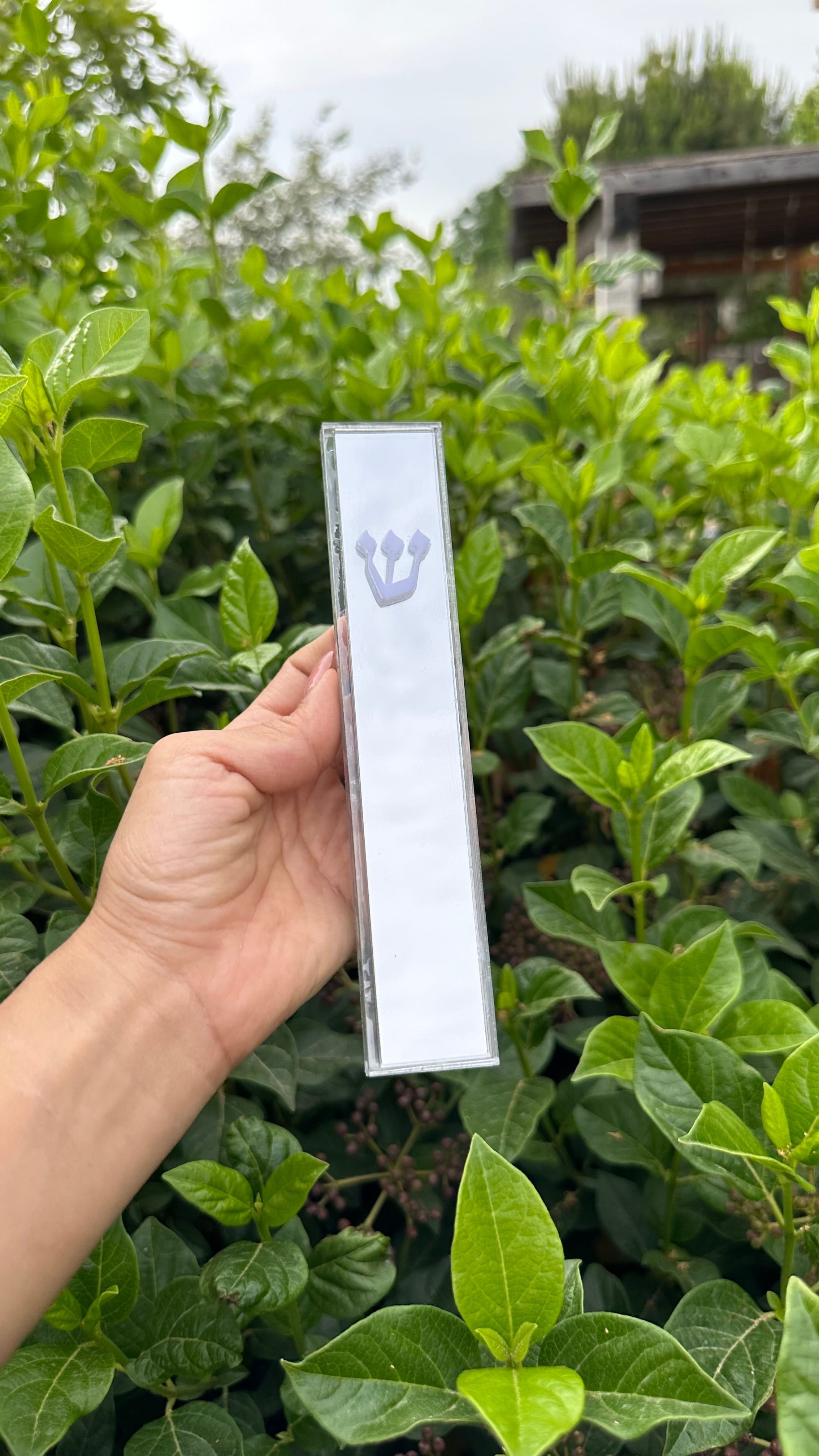 בית מזוזה אקריל כסף מראה