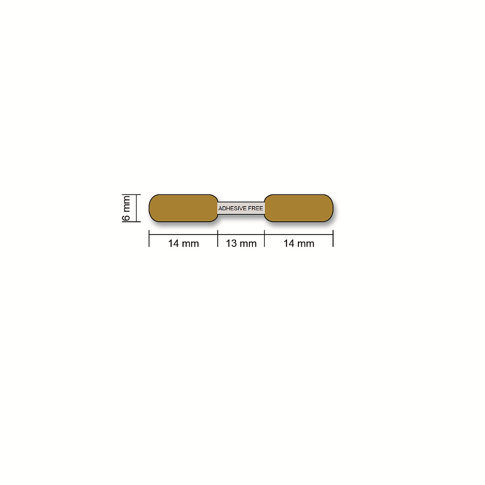 Thumbnail: CB2040 - Polyester thermal transfer jewelry labels (6mm x 41mm) roll of 2,000