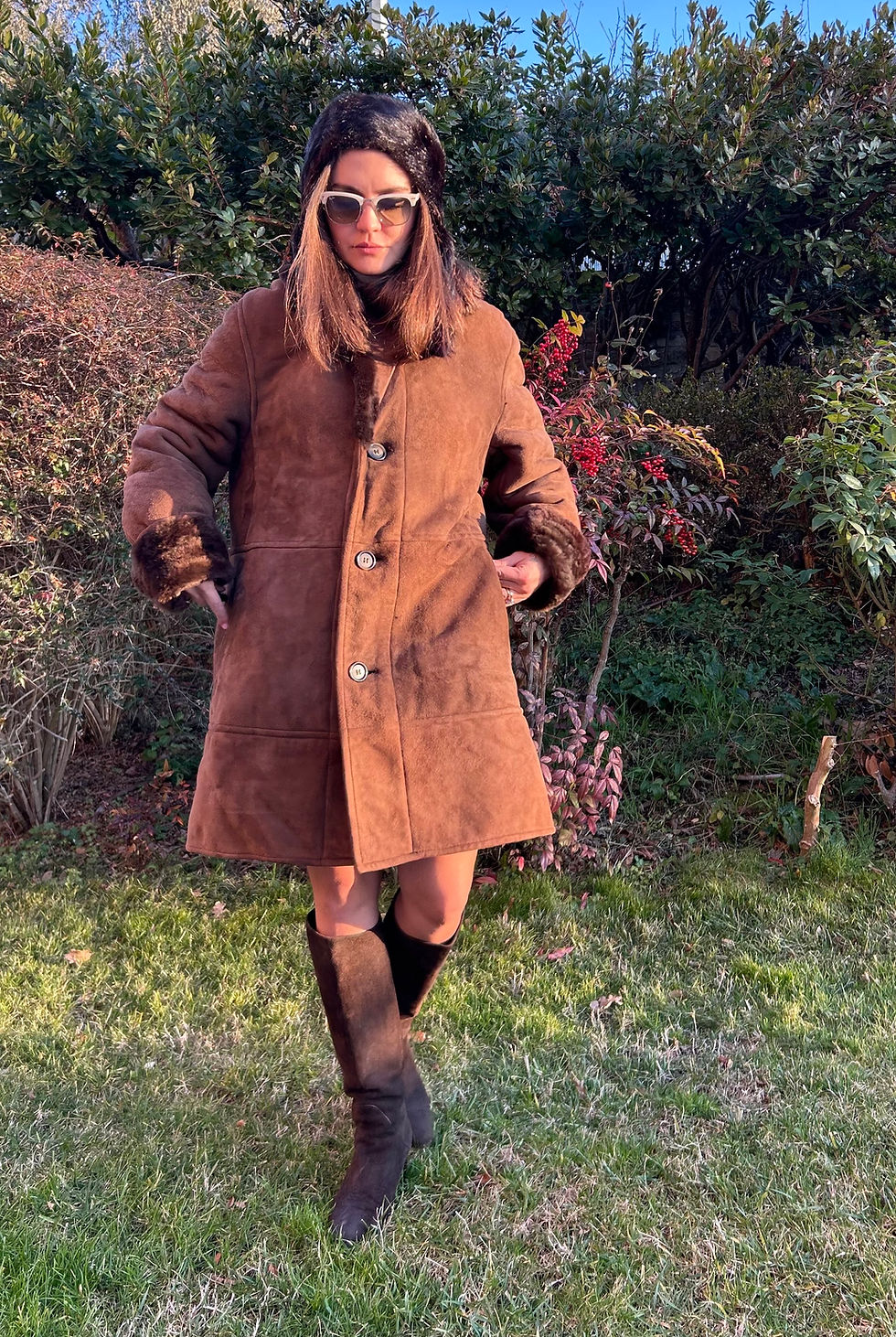 Miniatura: Shearling marrone 