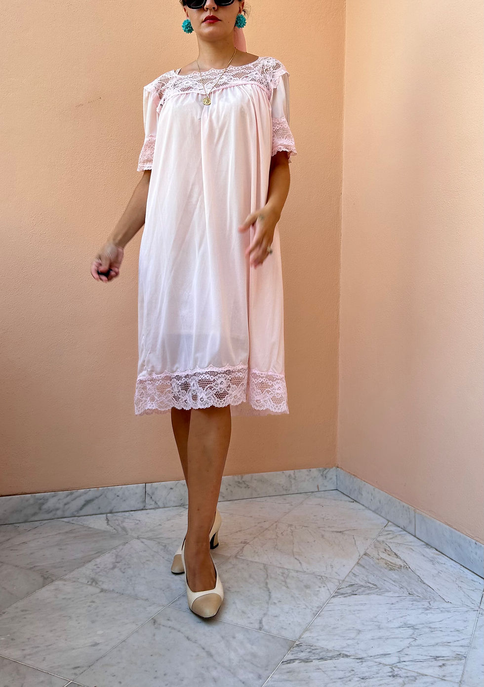 Miniatura: Camicia da notte rosa 