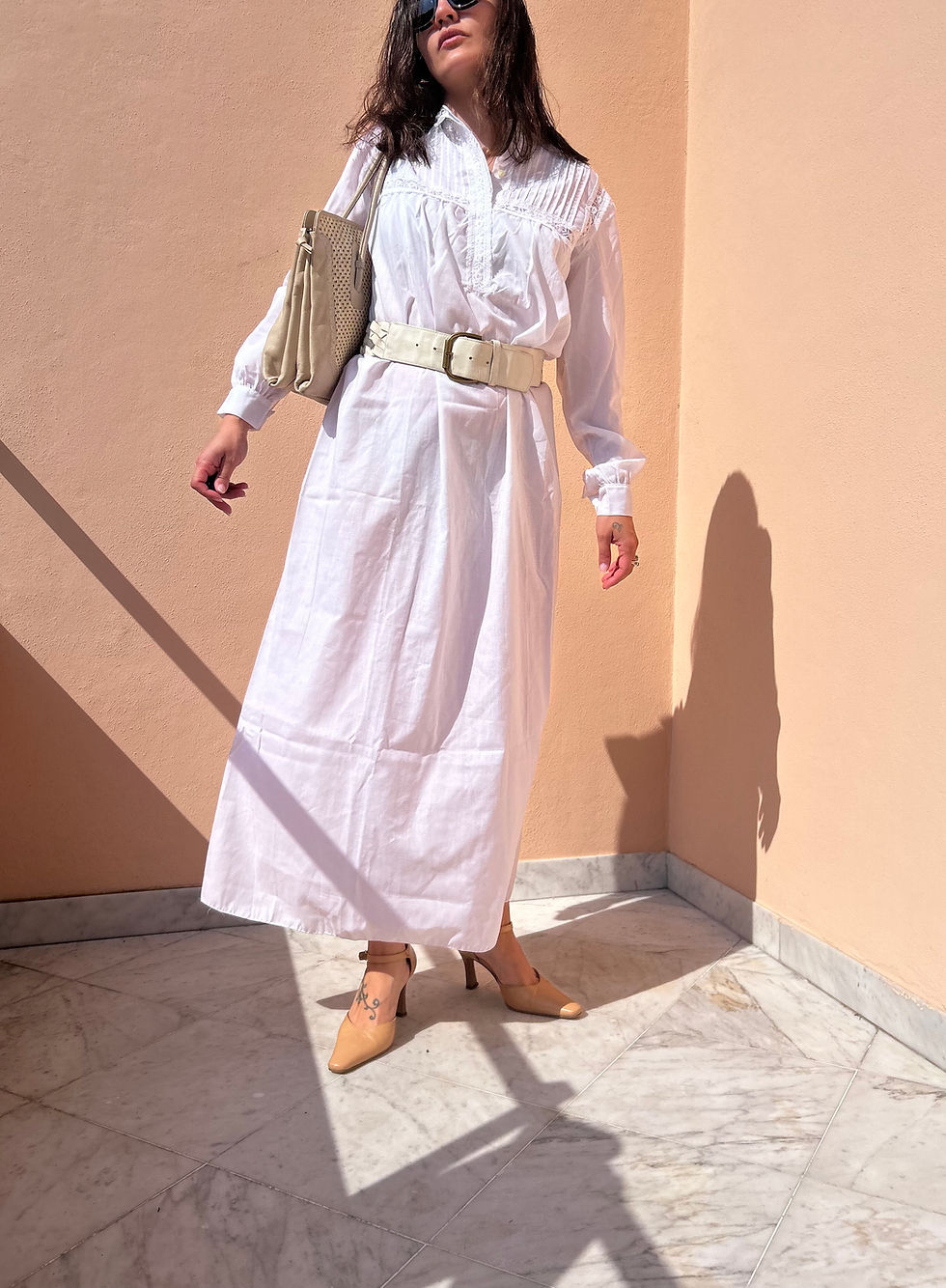 Miniatura: Sottoveste cotone e pizzo 