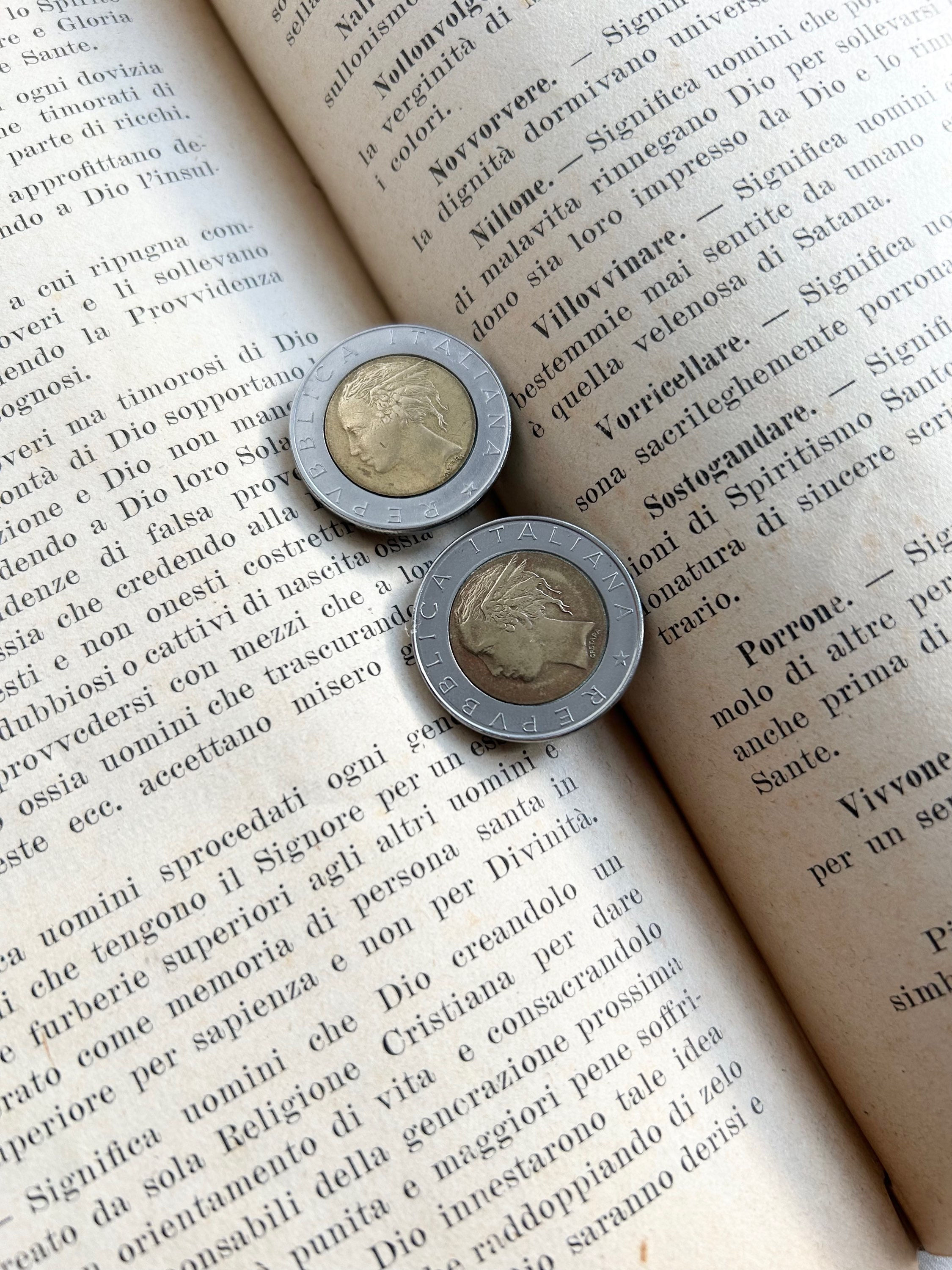 Orecchini Clip 500 lire 