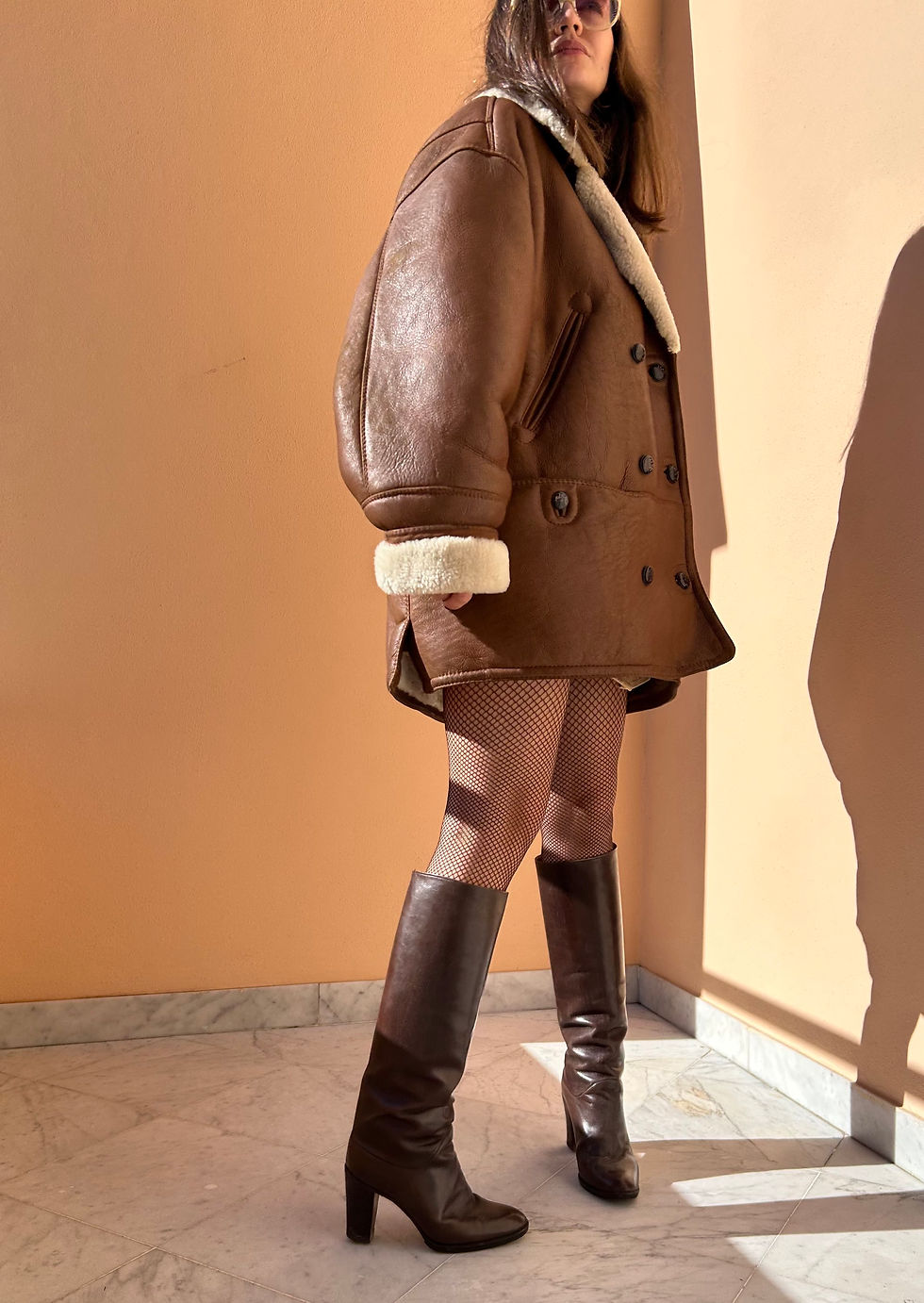 Miniatura: Shearling anni 80 color cotto 