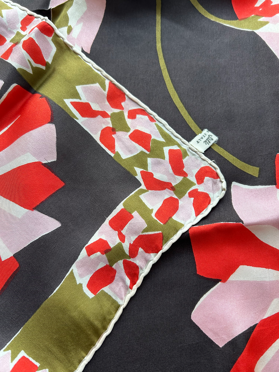 Miniatura: Foulard seta anni 70