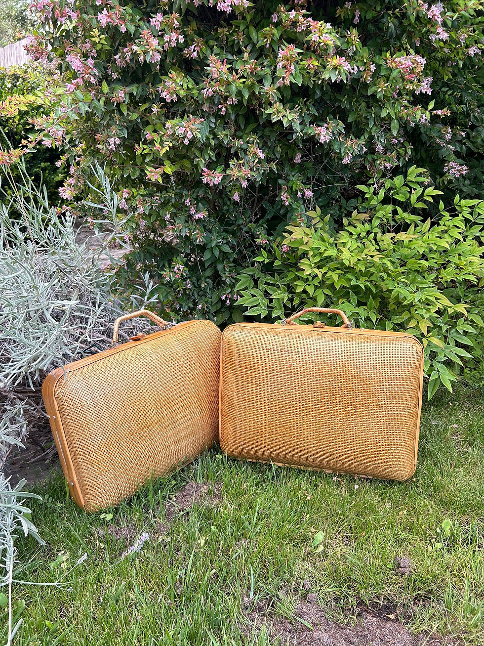 Miniatura: 1970 Borsa paglia e bamboo 