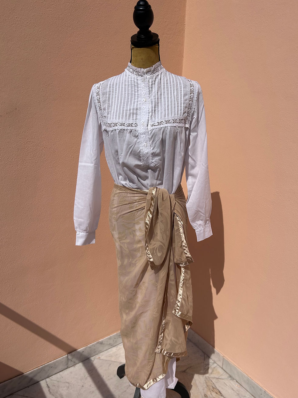 Miniatura: Sottoveste cotone e pizzo 