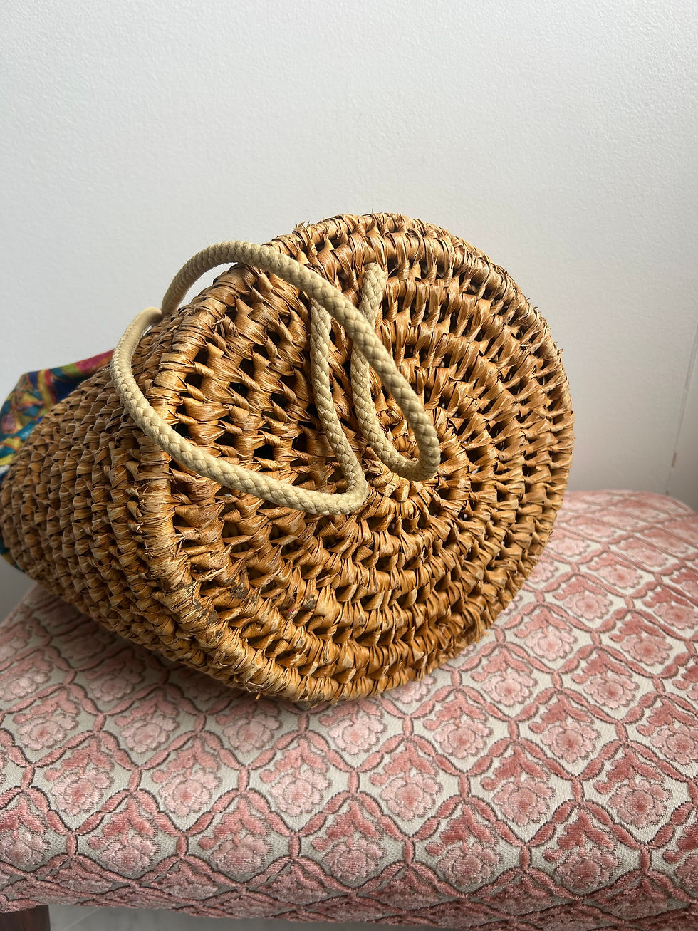 Miniatura: Secchiello/zaino paglia 