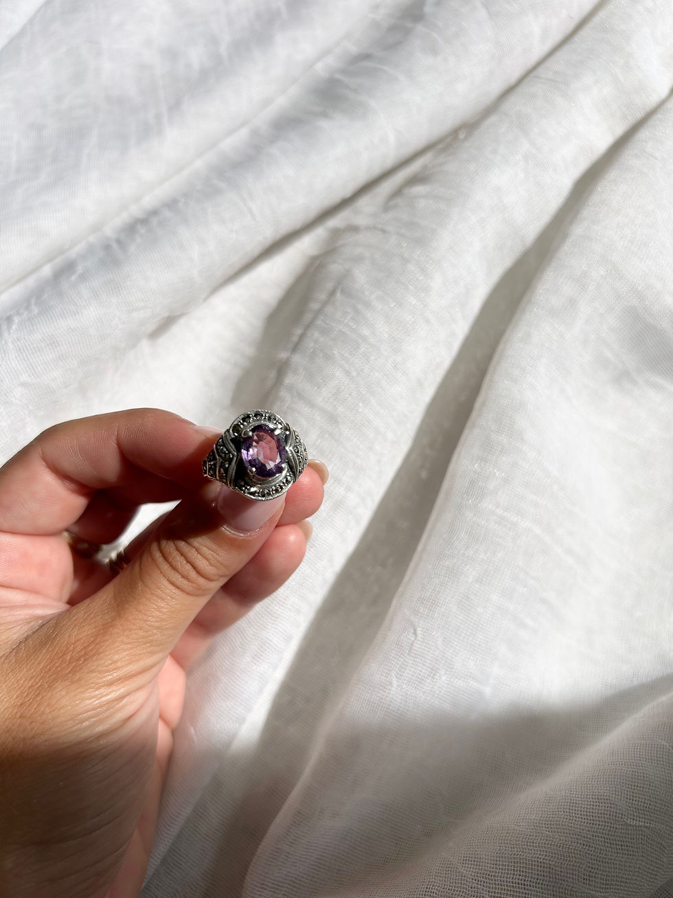 Miniatura: Anello ametista 1980
