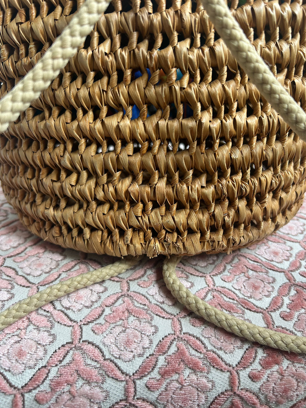 Miniatura: Secchiello/zaino paglia 