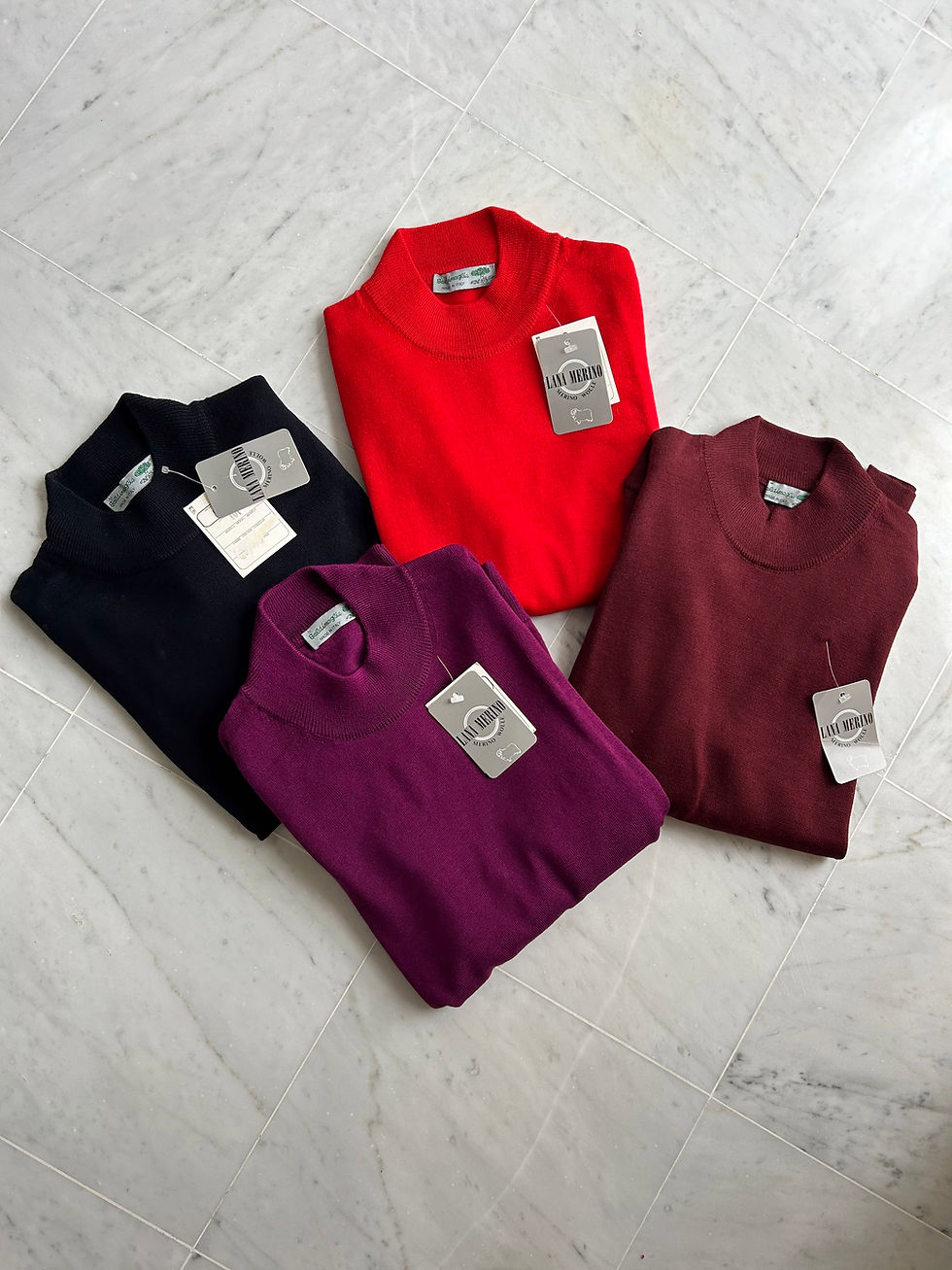 Miniatura: Maglione lana merino viola 