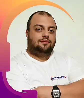 George G wearing Amazon Relay Dispatch apparel, Co-founder and CEO at Amazon Relay Dispatch.