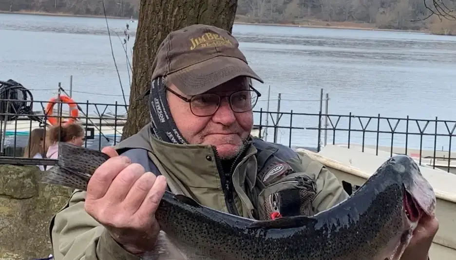 Heaviest trout weighing in at 14 pounds 13 ounces