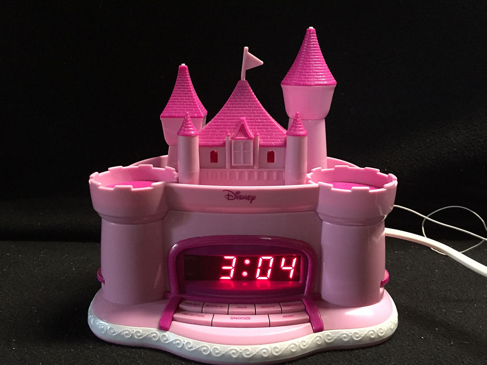 Thumbnail: Disney Princess Alarm Clock Radio Pink Castle AM/FM