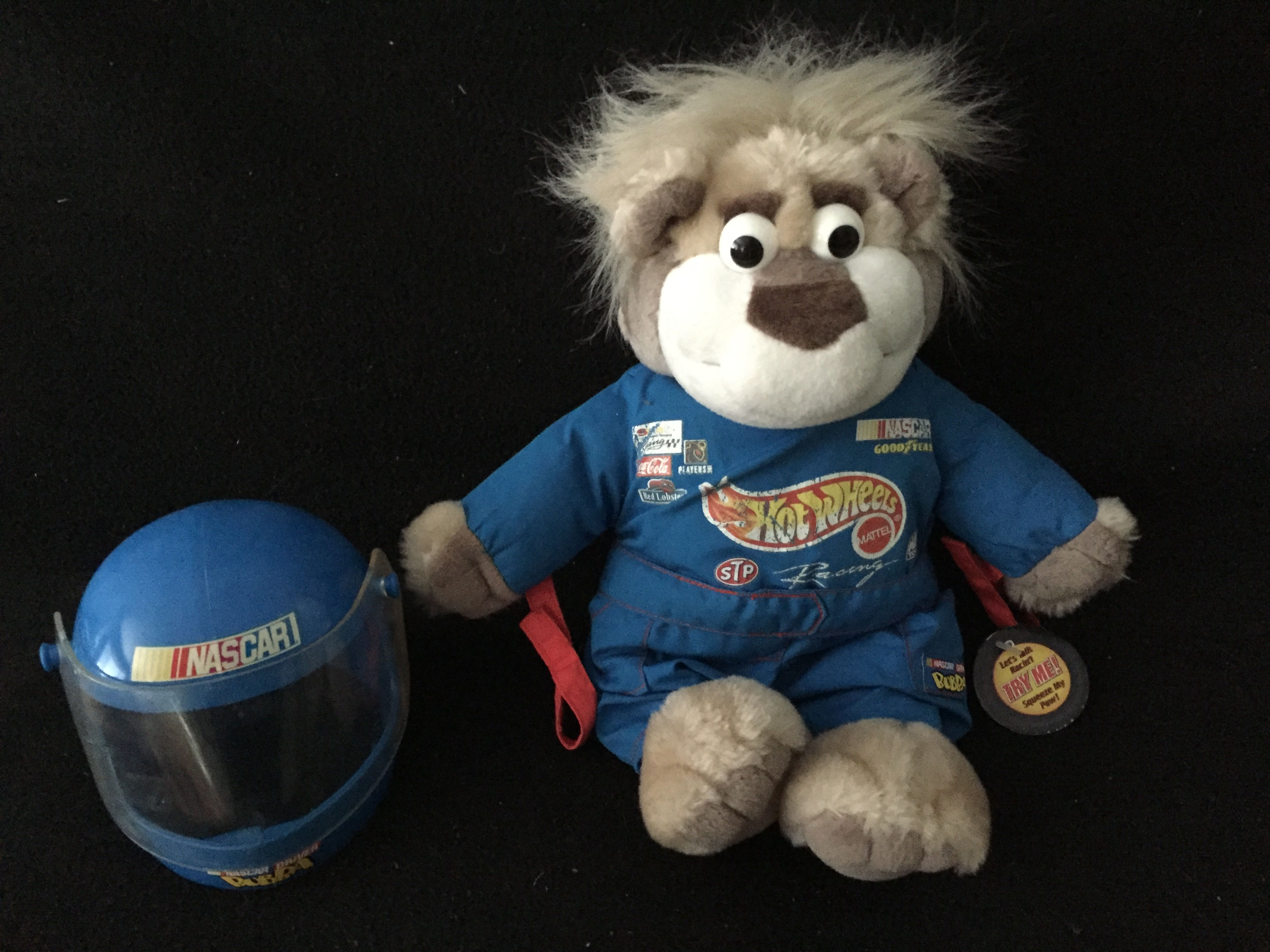 Hotwheels NASCAR Talking BUBBA Race Car Driver