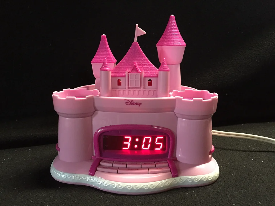 Disney Princess Alarm Clock Radio Pink Castle Am Fm Disney Princess Alarm Clock Radio Pink