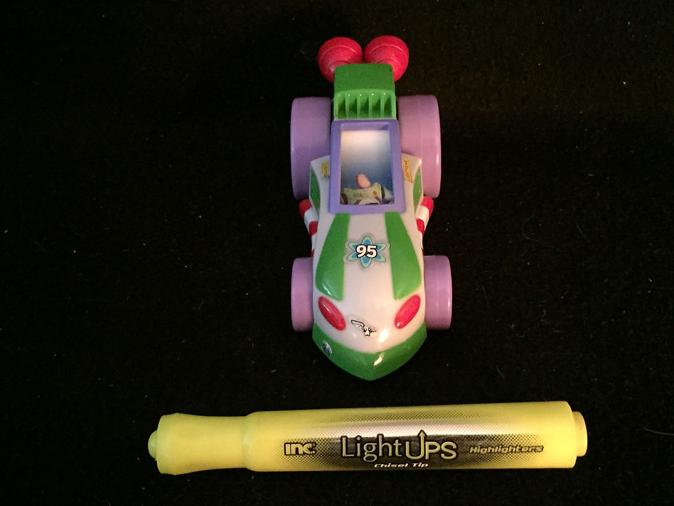 Thumbnail: Buzz Lightyear Pull Back Race Car