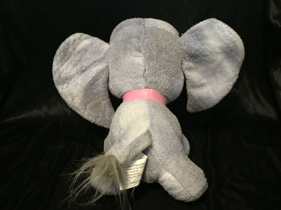 Thumbnail: Elephant Jungle Snubbies Gray Pink 9" Toy Network Plush Stuffed Animal