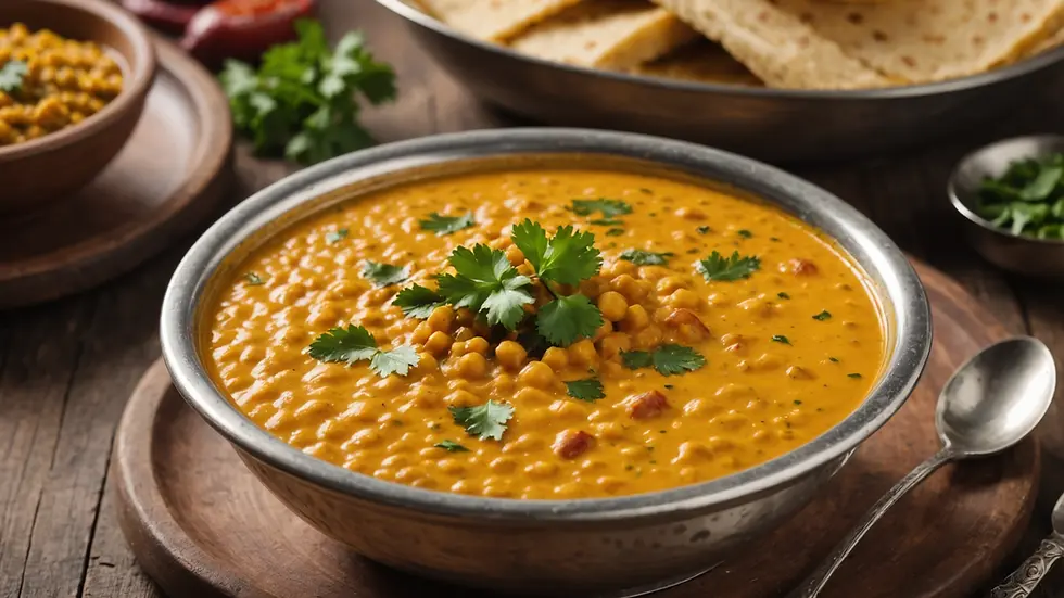 Eye-level view of a bowl of creamy Dhaba Di Rajmah Dal ready to be enjoyed