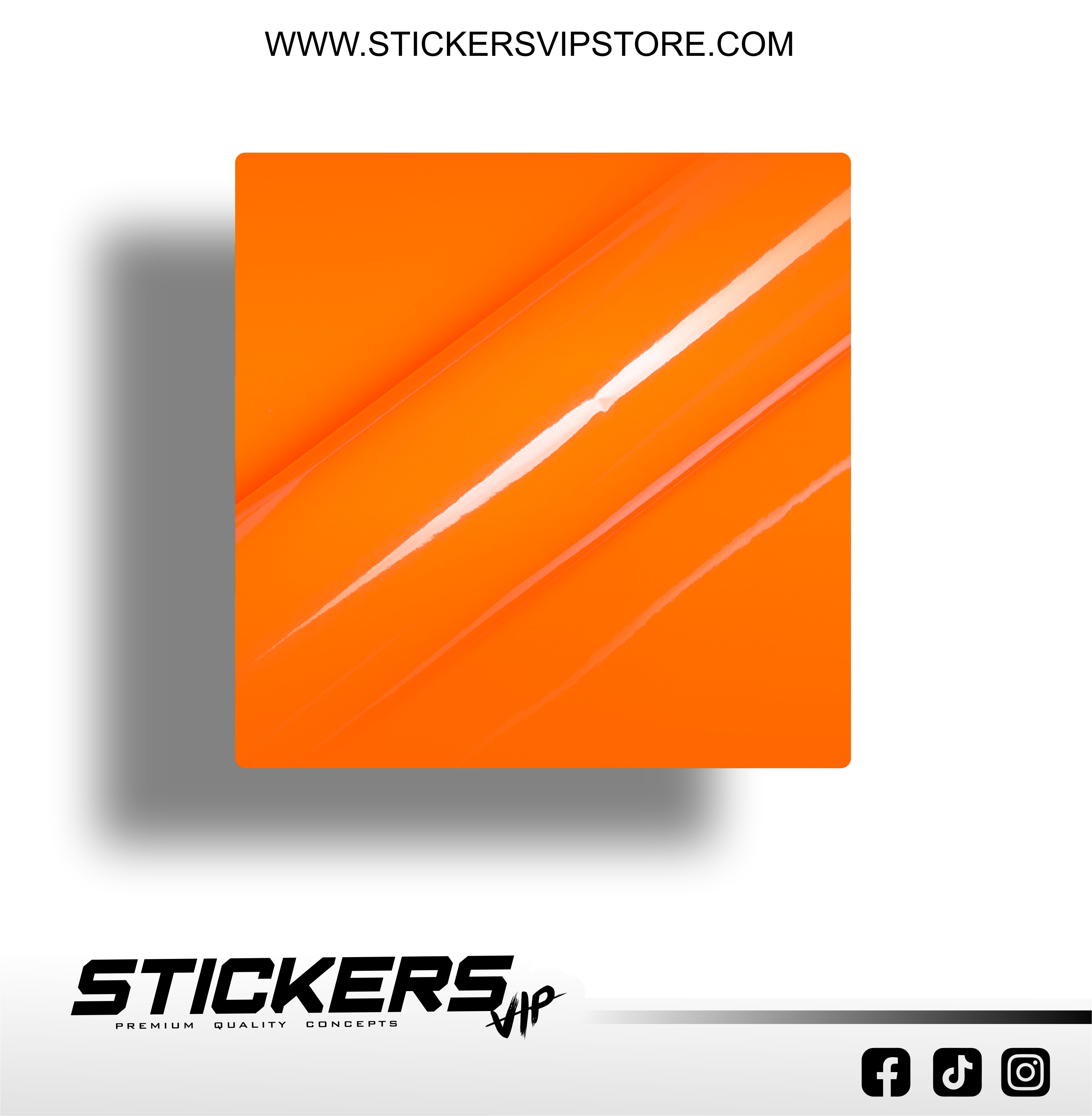 WRAP ORANGE FLUORECENT GLOSSY