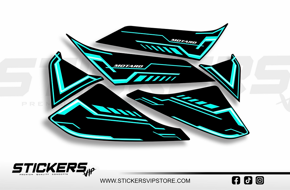 Thumbnail: Calcomanías tipo original YAMAHA BWS MOTARD 2018