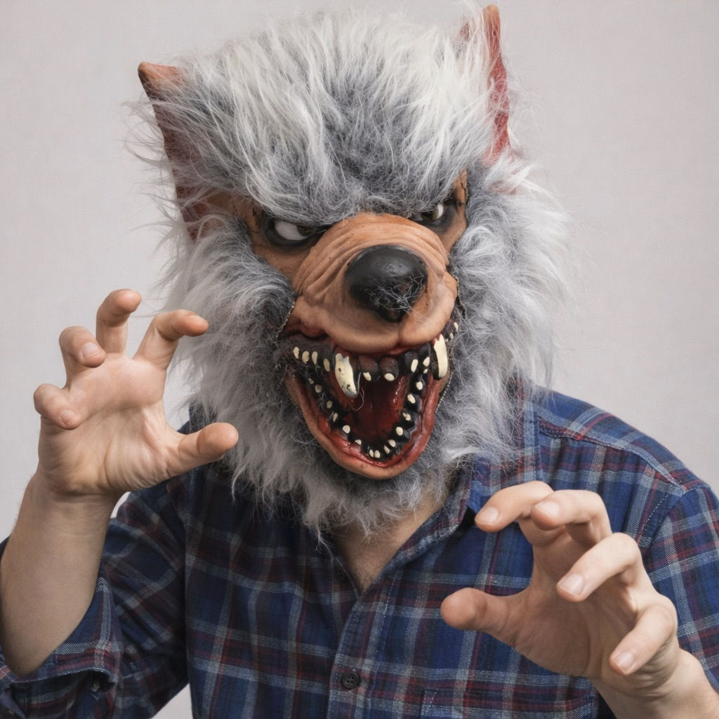 Máscara Lobo Gris