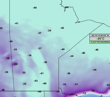 RRV to see -30C with -42 wind chills Wednesday