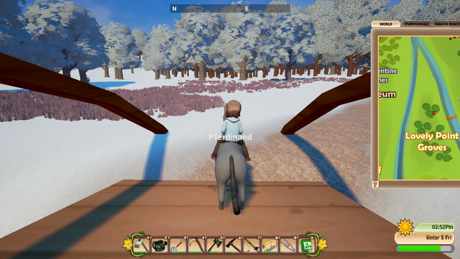 Invisible barrier on bridge for horse content media
