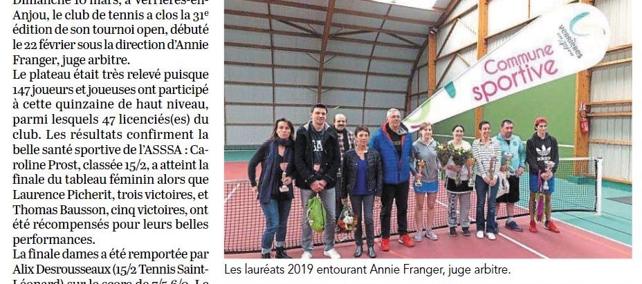 Victoire d’Alex Nouet au tournoi de l’ASSSA tennis !