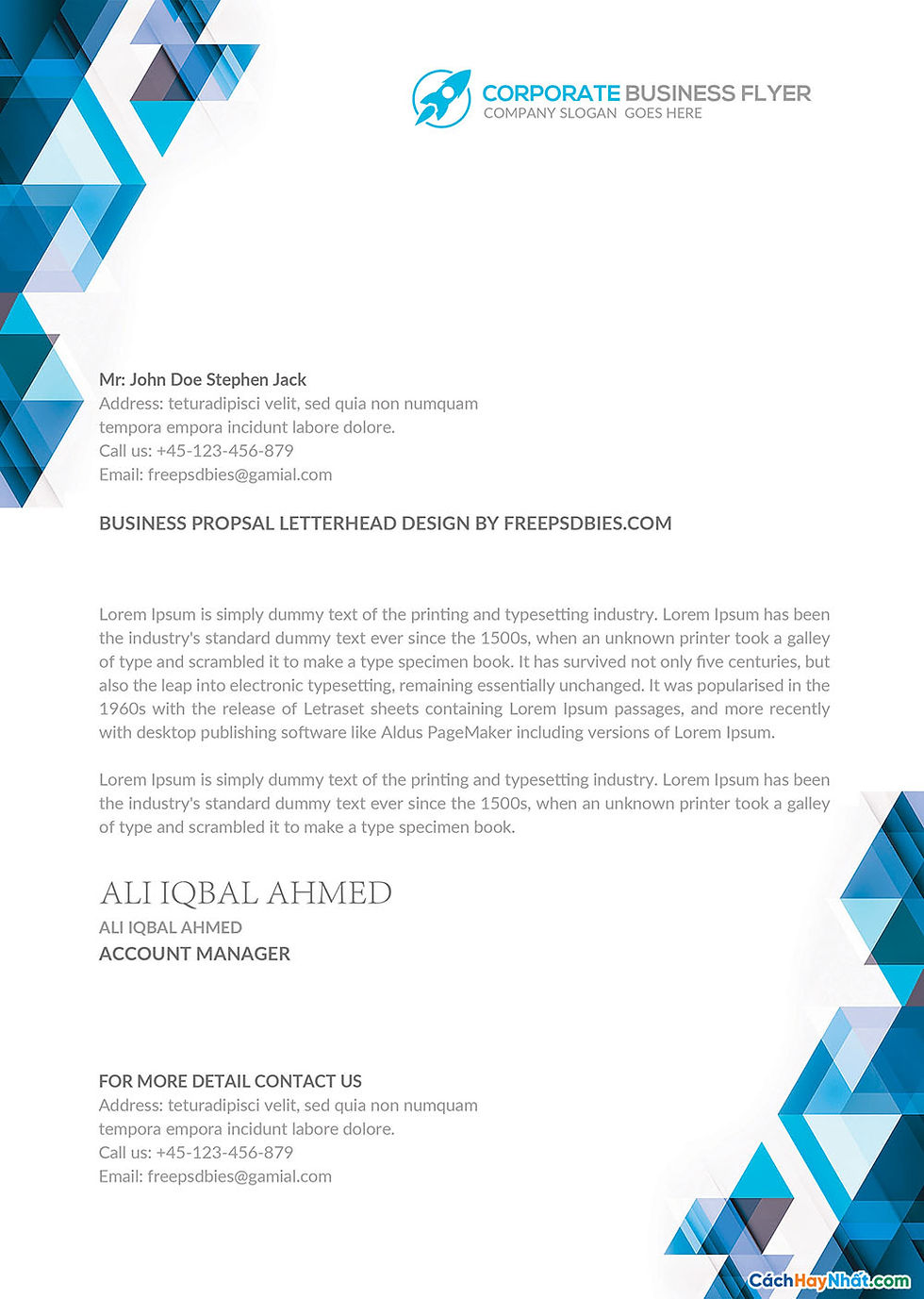 File Letterhead Templates PSD AI