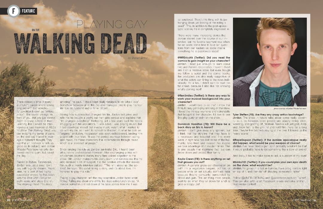 The Walking Dead (Interview with Jordan Woods-Robinson) content media