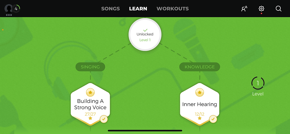 yousician app learn page