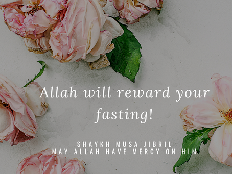 Fasting is For Allah