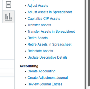 Oracle FA Cloud Role-Asset Accounting manager role functions