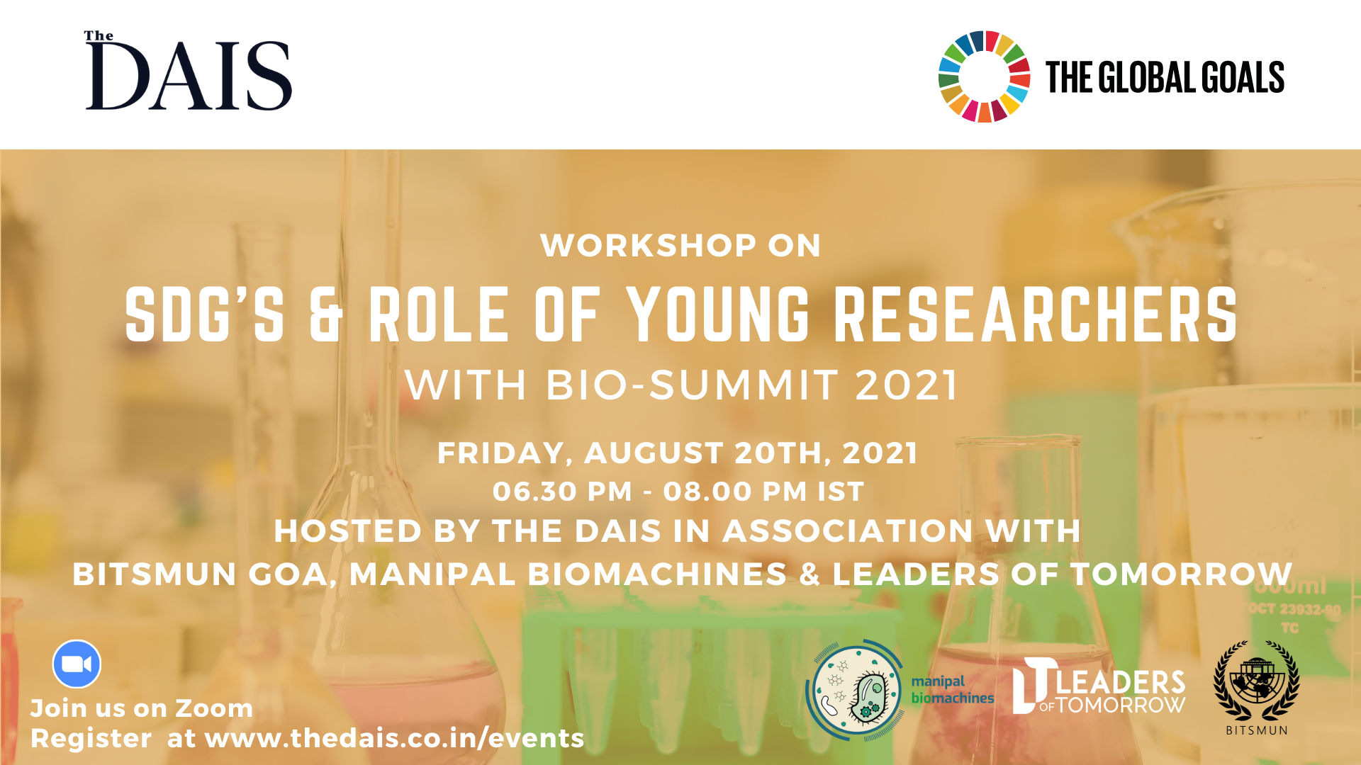 Workshop on SDGs & Young Researchers with Bio-Summit 2021 content media