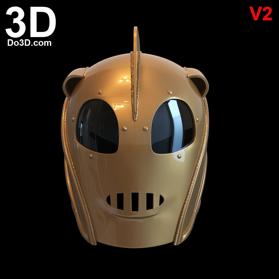3D Printable Model: Rocketeer Helmet V2 Released | File Format: STL ...