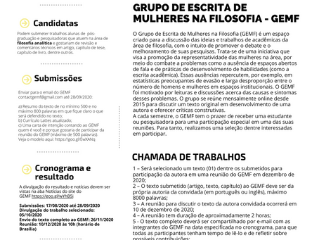 Participação na reunião especial do GEMF: prorrogação do prazo para submissão