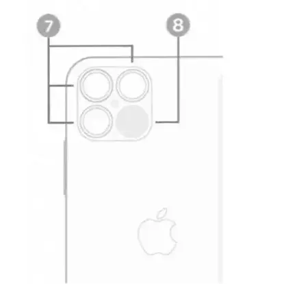 According to the resulting image, LiDAR sensor will be found on iPhone 12 Pro