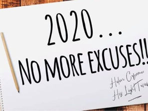 THIS IS THE YEAR WE STOP MAKING EXCUSES!