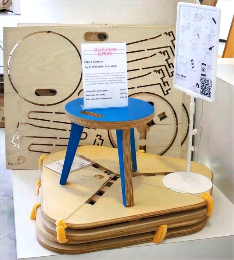 mobiliário em corte router cnc