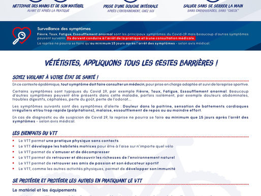 COVID-19 – Les gestes barrières en pratique pour le VTT
