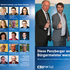 Bürgermeisterkandidatur: Schmatz und Korpan stellen sich im CSU Bladl vor