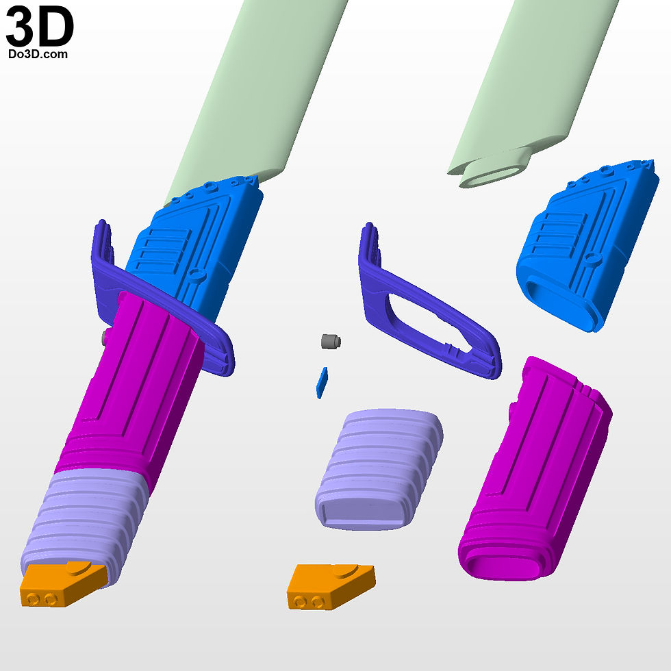 Thumbnail: Darksaber Mandalorian Light Saber Star Wars 3D Printable Model #K74