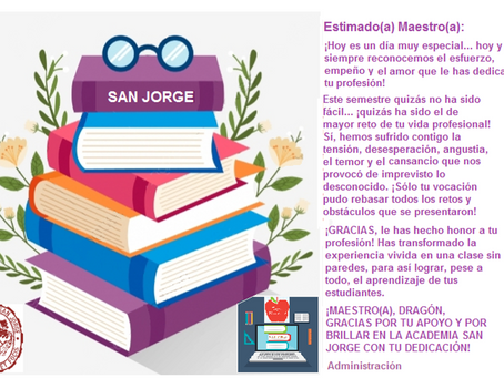 ¡Feliz día del Maestro!