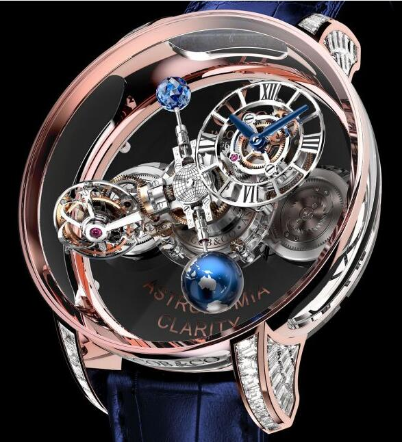 Jacob & Co ASTRONOMIA CLARITY ROSE GOLD BAGUETTE AT820.40.BD.SB.A Replica watch content media