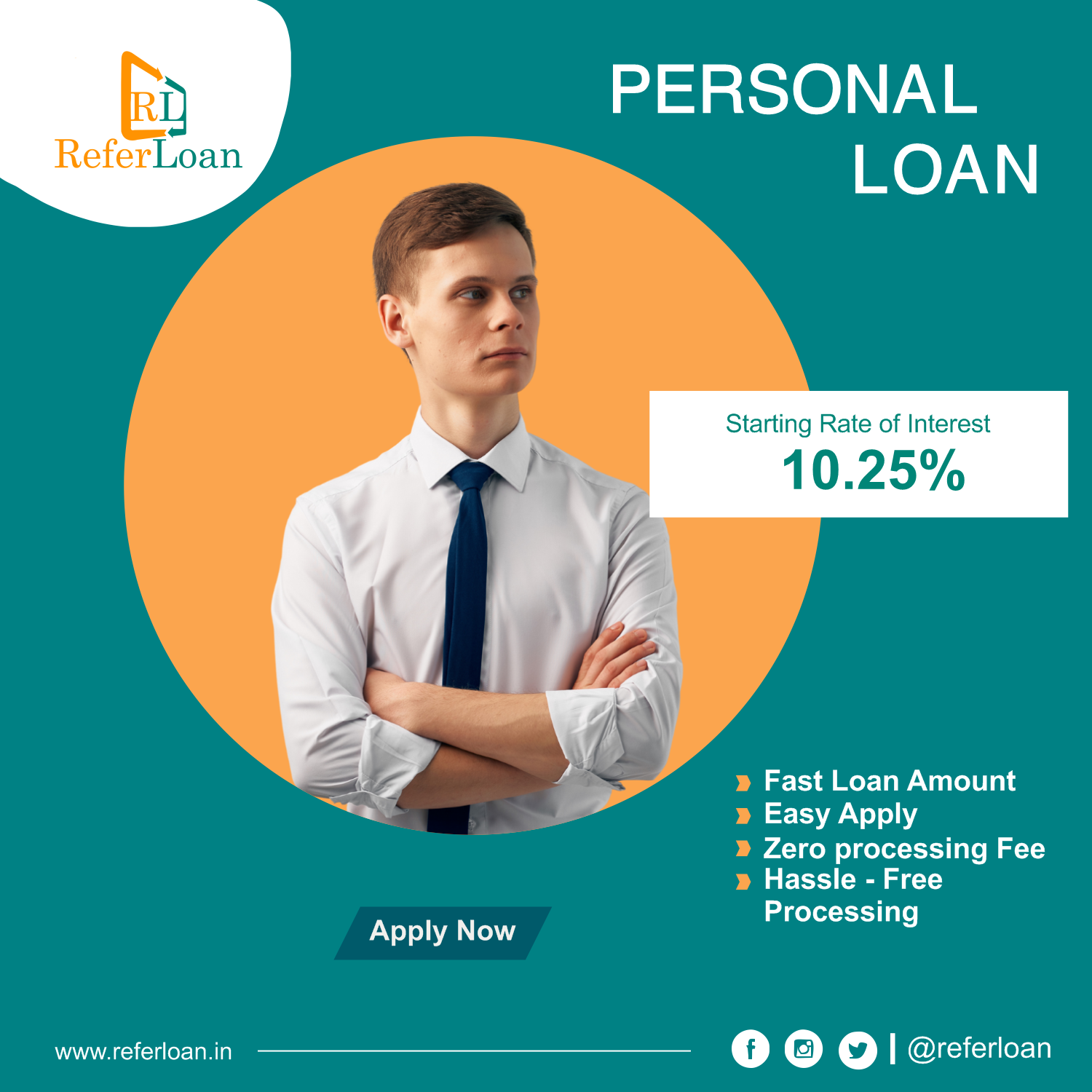 Personal Loan for Salaried person| Easy EMI|ReferLoan
content media