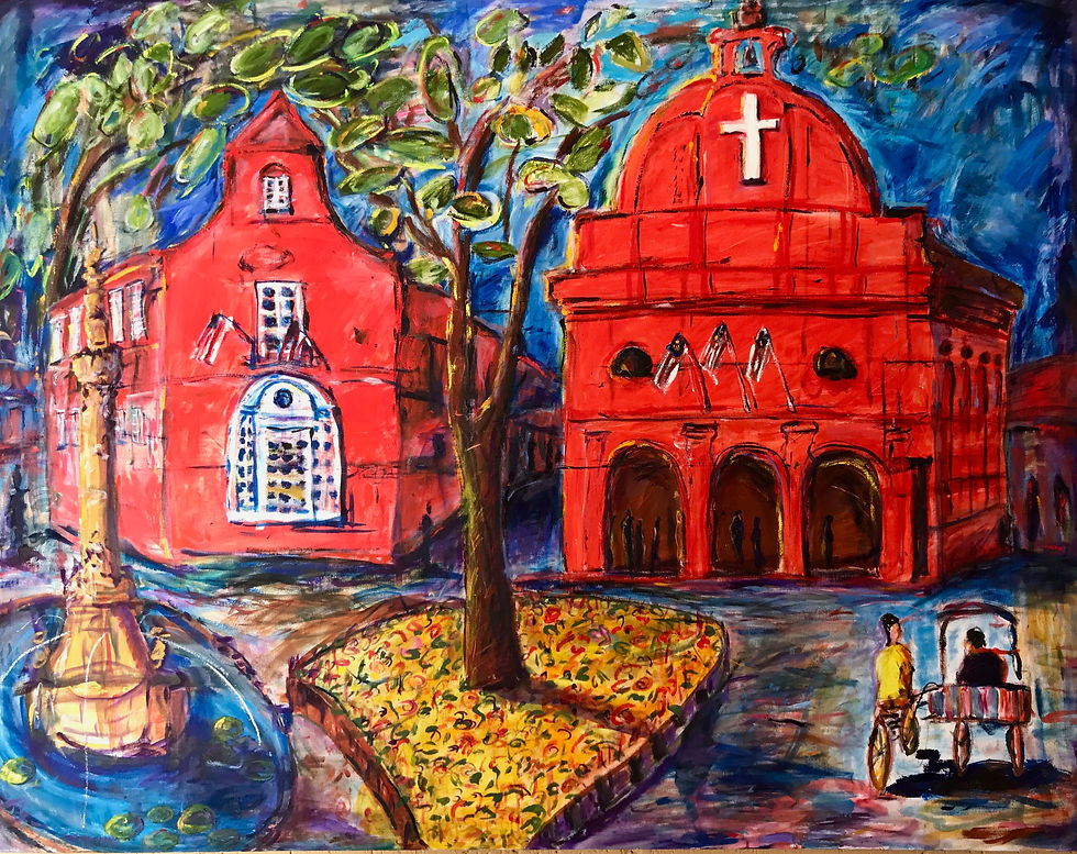 Red Church Malacca, Malaysia Pieter Cronje Art