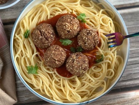 Black Bean 'Meatball' Spaghetti