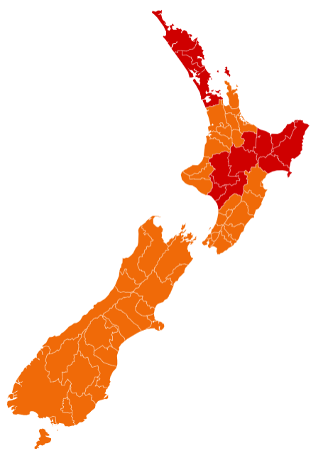 Auckland is in the Red this Friday Dec 3rd content media
